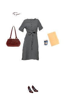 What to Wear: Gray and Cranberry