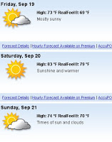 Good Weather on the Way