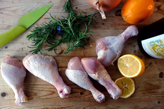 Citrus Rosemary Chicken in a Cast-Iron Dutch Oven