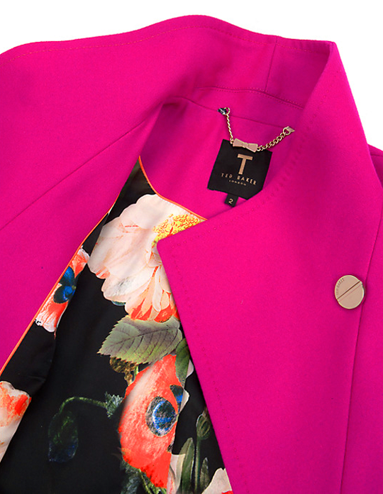 Splurge on a hot pink coat