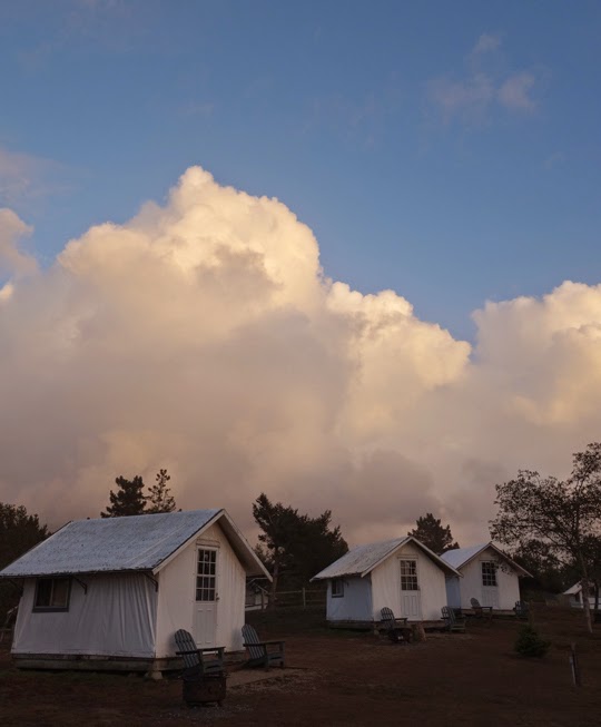 Celebrating my Birthday with a Camping Party at Costanoa Lodge, Pescadero