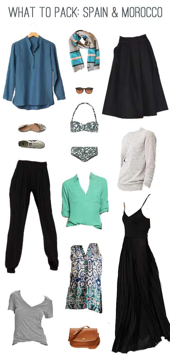 What to Pack: Spain & Morocco In Summer
