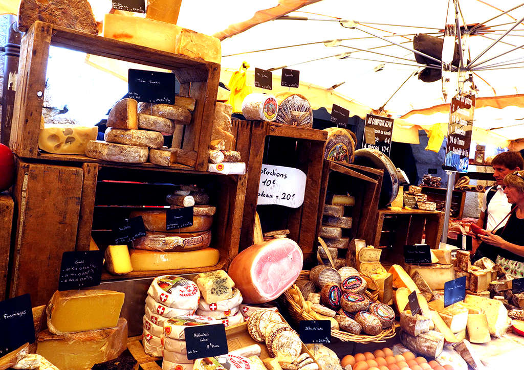 Buying cheese in Annecy
