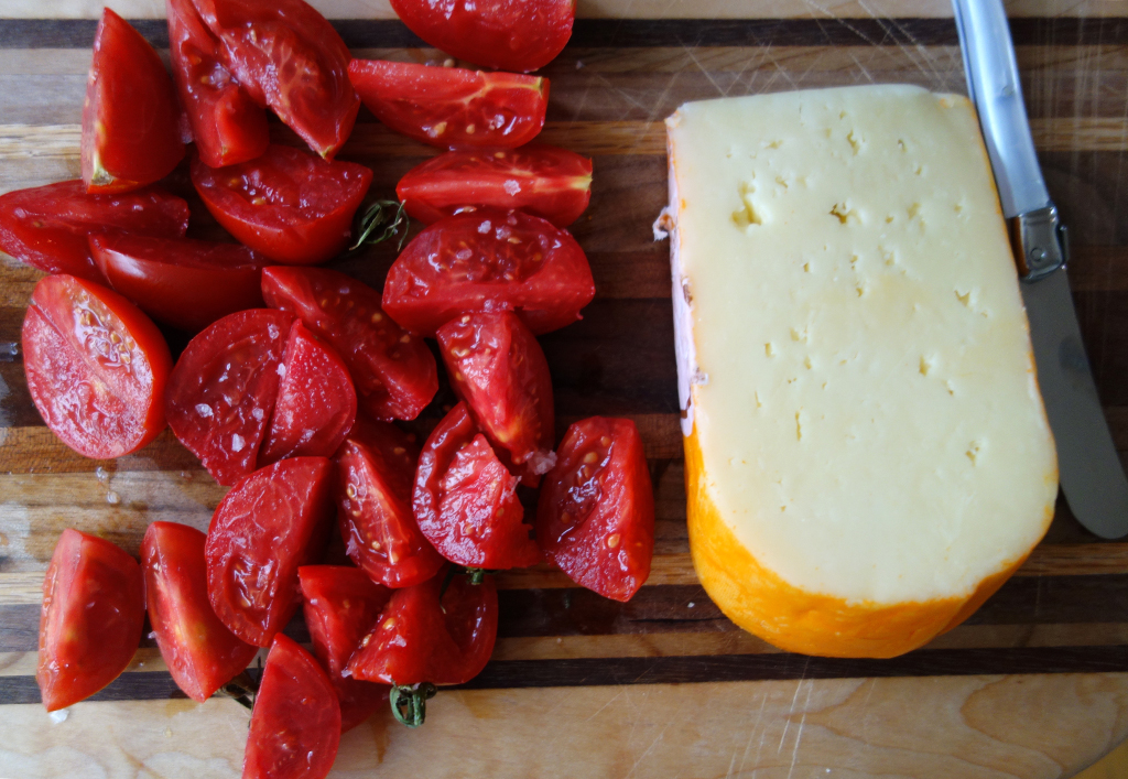 A block of young spanish cheese