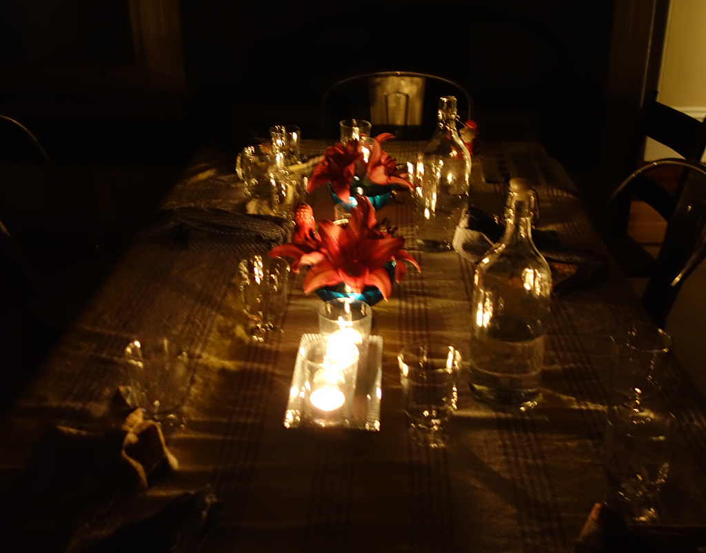 Candles on the table