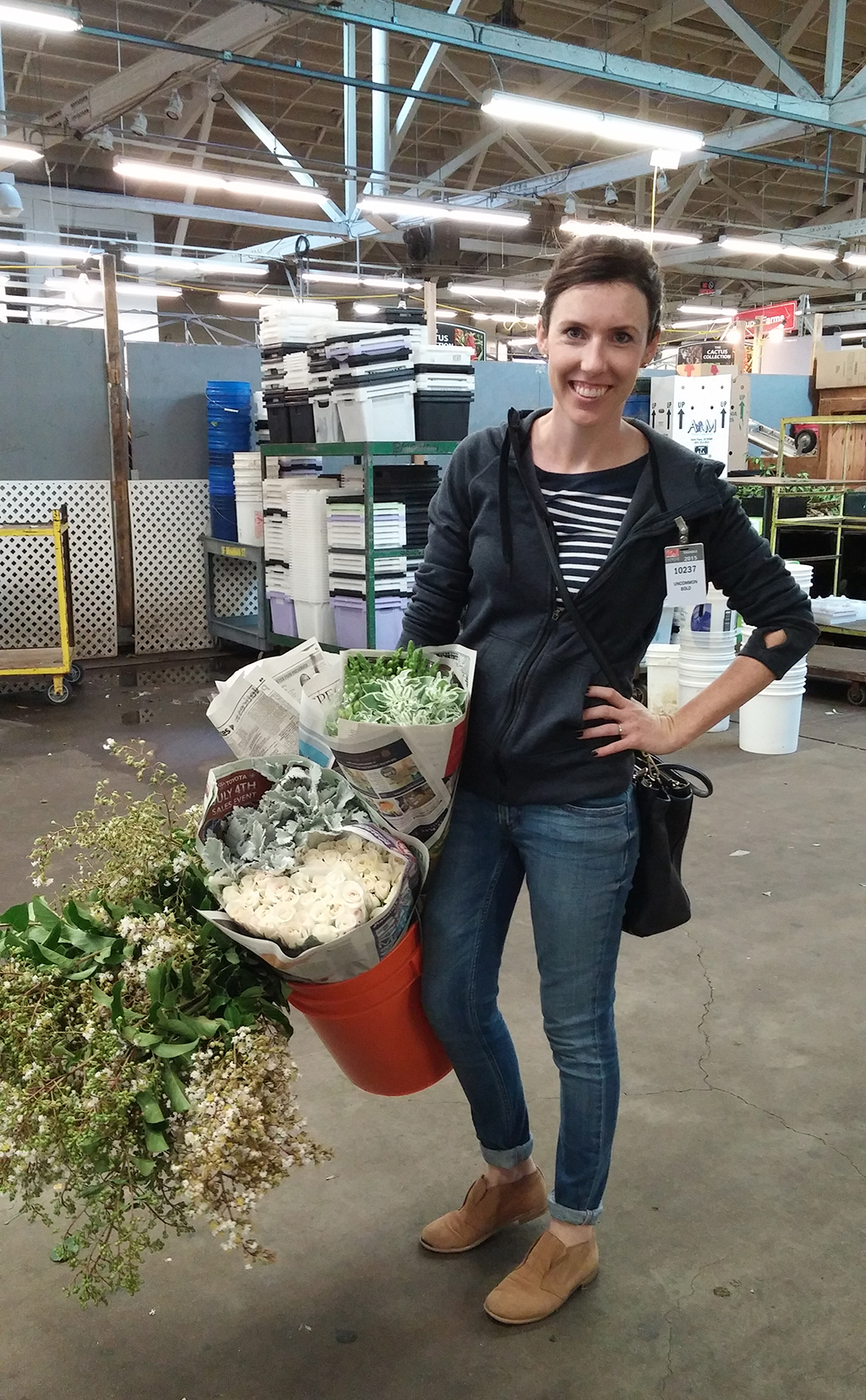 Shopping at the SF Flower Market