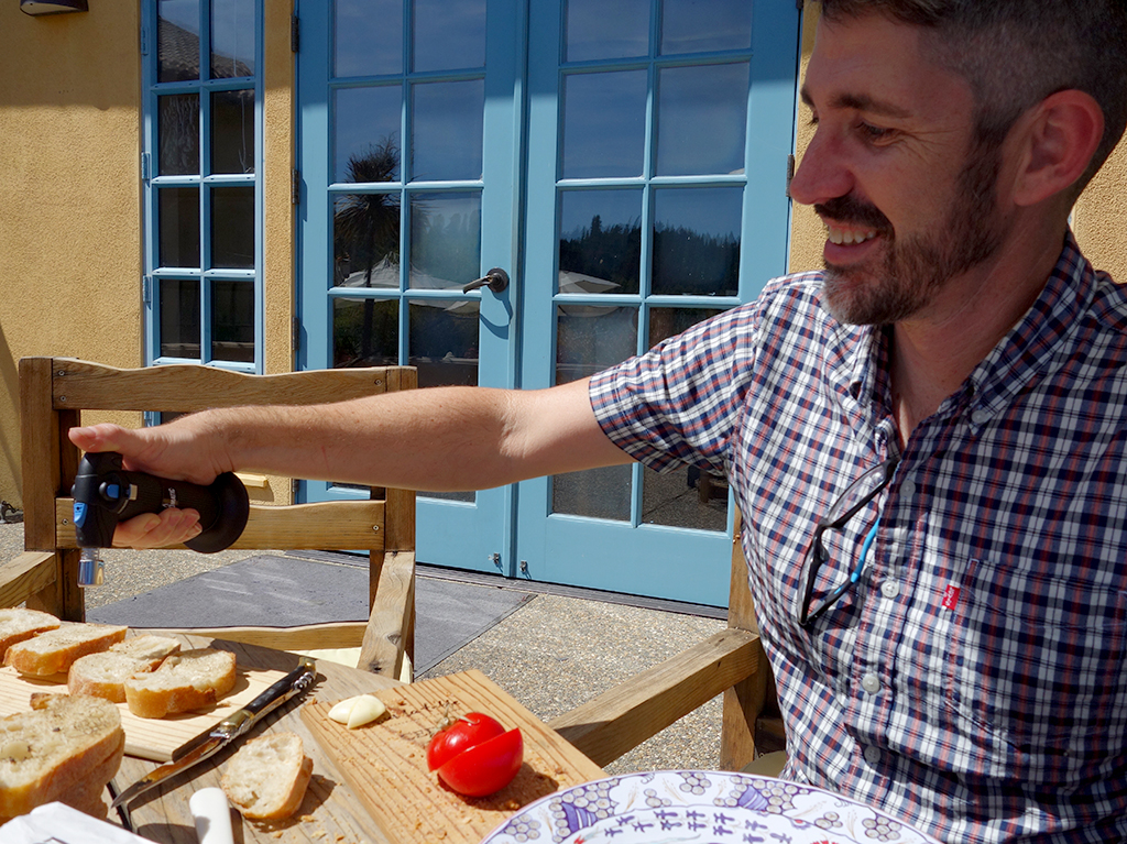 Wine Tasting Picnic with a Butane Torch