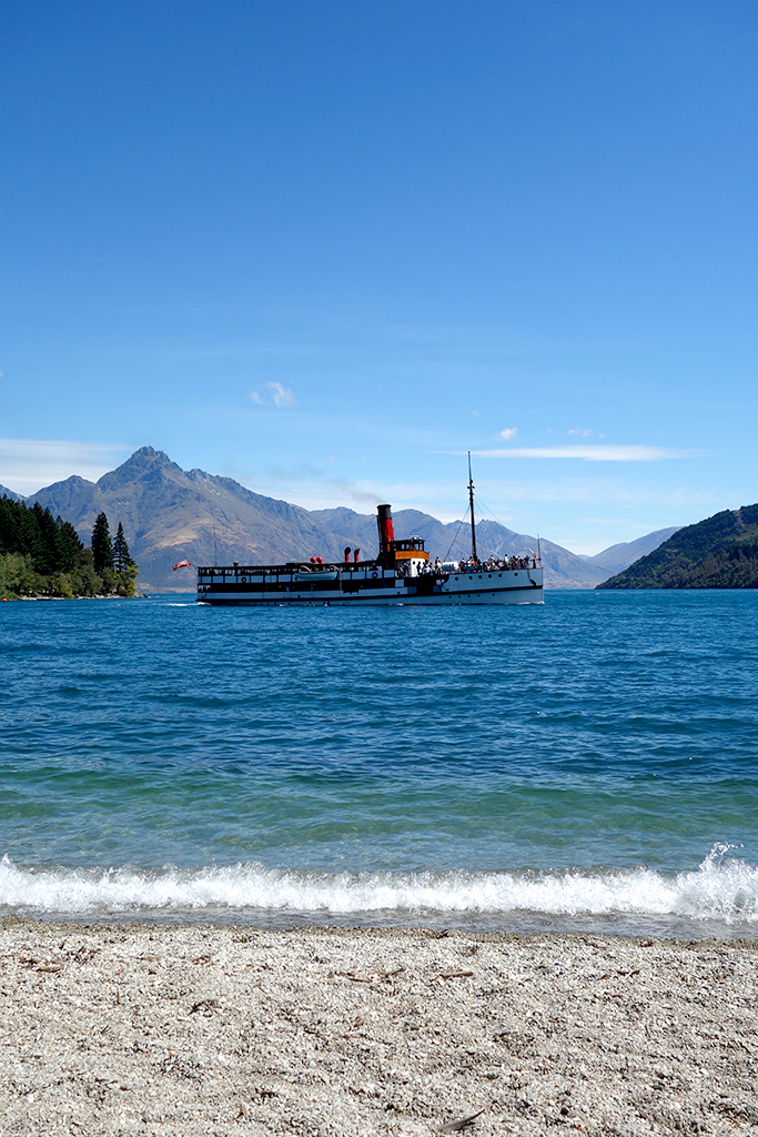 Historic boat ride Queenstown, NZ