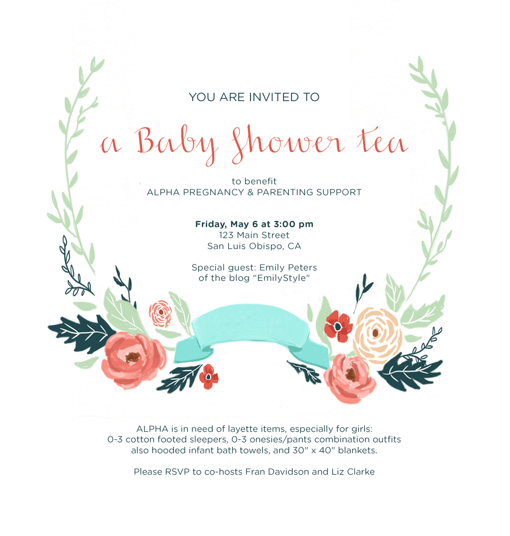 A Baby Shower Tea Party for Charity